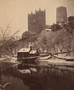 Cattedrale di Durham in inverno, c. 1857 (foto)