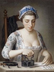 Una Cameriera che Stira
