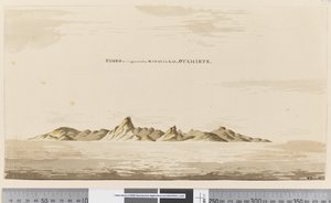 Pagina 25aa Eimeo come appare dalla Baia di Matavai, Otahiete, 1768-75