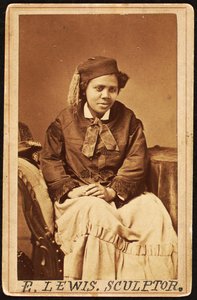 Carte de visite di Edmonia Lewis, c.1870 da Henry Rocher