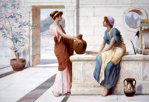 Pettegolezzi, c.1895 da Henry Ryland