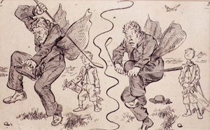 Frustrazione sul Campo da Golf, illustrazione dalla rivista 