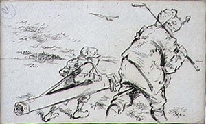 Il golfista maldestro, illustrazione da 