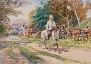 Un ufficiale coloniale, possibilmente Haiti, c.1900 da Henry Sandham