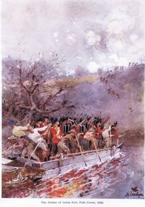 La sconfitta di Louis Riel, Fish Creek, 1885 da Henry Sandham