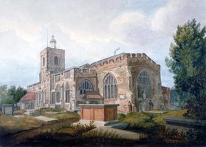 Veduta Sud-Est della Chiesa di St Dunstan, Stepney, Londra da Henry Sass