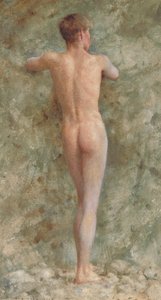 Un nudo maschile in piedi