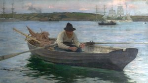Il pescatore, 1888-89 da Henry Scott Tuke