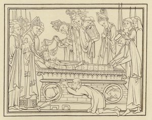 Sepoltura di Edoardo il Confessore, circa metà del XIII secolo da Henry Shaw
