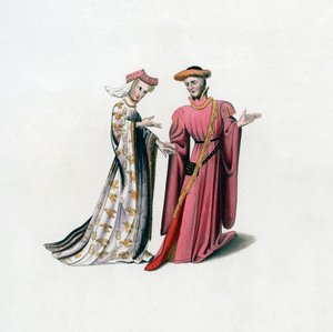 Abito di Corte, XIV secolo, 1843 da Henry Shaw