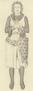 Effigie di Carlo Conte di Étampes, c 1336 da Henry Shaw