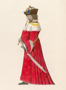Figura 4 dal Romanzo della Rosa, c 1480, nel British Museum, Harl M S 4425 da Henry Shaw