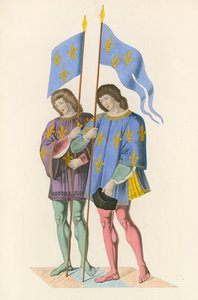 Araldi che annunciano la morte di Carlo VI al figlio, c.1500 da Henry Shaw