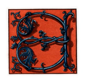 Lettera iniziale A, fine XV-inizio XVI secolo, 1843 da Henry Shaw