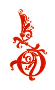 Lettera iniziale D, 10° secolo