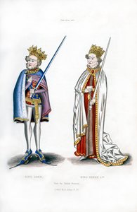 Re Giovanni e Re Enrico I, c1440, 1843 da Henry Shaw