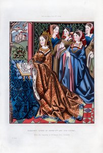 Margherita, Regina di Enrico VI, e la sua corte, metà del XV secolo, 1843 da Henry Shaw
