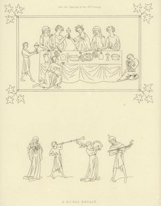 Banchetto reale, inizio del XIV secolo