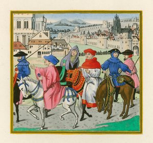 Il Pellegrinaggio di Canterbury, fine XV secolo da Henry Shaw