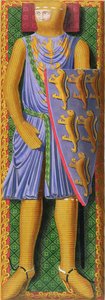 William Longespee, 1° Conte di Salisbury (m.1226) da un manoscritto di metà XIII secolo nella Biblioteca dell