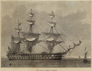 HMS Duncan, nave ammiraglia a Sheerness da Henry Spernon Tozer