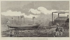 Varo della HMS Tourmaline a Middlesborough-on-Tees