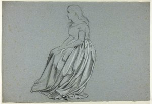 Profilo di donna seduta