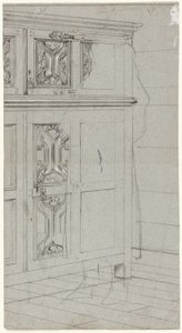 Schizzo di un mobile da Henry Stacy Marks