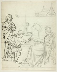Un giovane porta un messaggio alla regina da Henry Stacy Marks