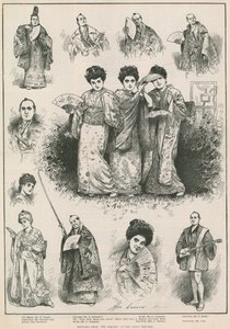 Schizzi da The Mikado al Savoy Theatre da Henry Stephen Ludlow