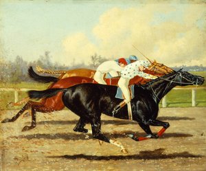 Galilee, Dobbins e Domino che Corrono nei Futurity Stakes, Belmont Park da Henry Stull