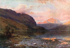 Loch Lubnaig, Perthshire (litografia a colori)