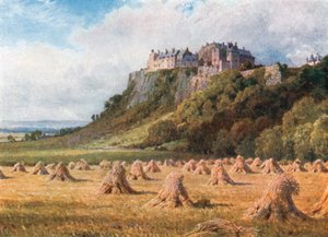 Il castello di Stirling dal Nodo del Re (litografia a colori)