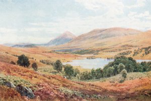 Tomdoun, Glen Garry, Inverness-Shire (litografia a colori)