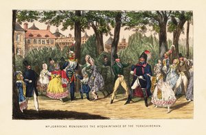 Turisti inglesi che passeggiano nel Giardino delle Tuileries, Parigi
