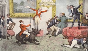 "Tally-Ho! Tally-Ho! Un nuovo cacciatore; prima allora, Tally-Ho! Tally Ho!" da Henry Thomas (after) Alken