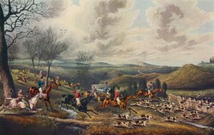 Inseguimento del capriolo: Corsa completa, c1800, 1922 da Henry Thomas Alken