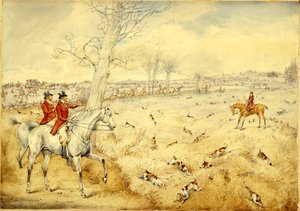 Scene di caccia: oltre la siepe da Henry Thomas Alken