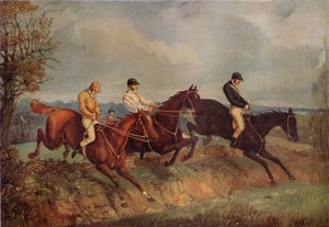 Corsa a ostacoli, c1805-1851, 1924 da Henry Thomas Alken