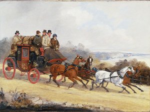 La carrozza da Dover a Londra: In estate da Henry Thomas Alken