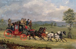 La posta di Hull sulla strada aperta da Henry Thomas Alken