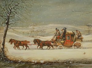 La posta reale in inverno da Henry Thomas Alken