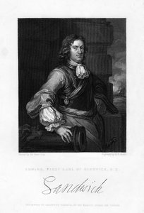 Edward Montagu, 1° Conte di Sandwich, ufficiale navale inglese, XIX secolo da Henry Thomas Ryall