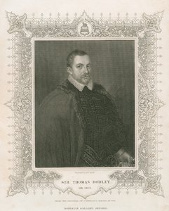Ritratto di Sir Thomas Bodley (1545-1613) (incisione)