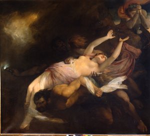 Euridice rapita da Orfeo, Henry Thomson (1773 - 1843), dipinto a olio da Henry Thomson