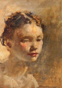 Testa di ragazza, c.1930 da Henry Tonks