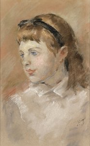 Testa di una ragazza, c.1920 da Henry Tonks