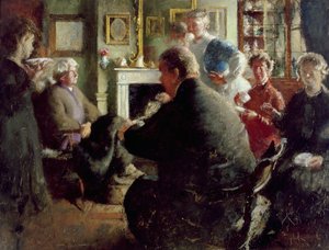 Steer a casa, 109 Cheyne Walk (alla vigilia di Natale) c.1929-30 da Henry Tonks