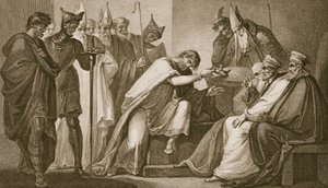 Edoardo II che rinuncia alla corona, inciso da Schiavonelli, illustrazione da 