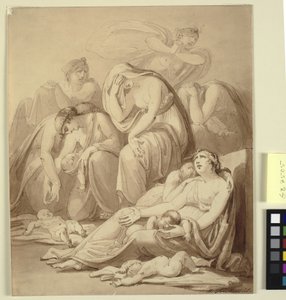 Madri che lamentano dopo la strage degli innocenti da Henry Tresham